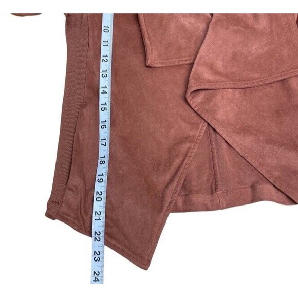 Good Hart by Matilda Jane Cordell Jacket Faux Suede Draped Lightweight Moto XS - Picture 8 of 10